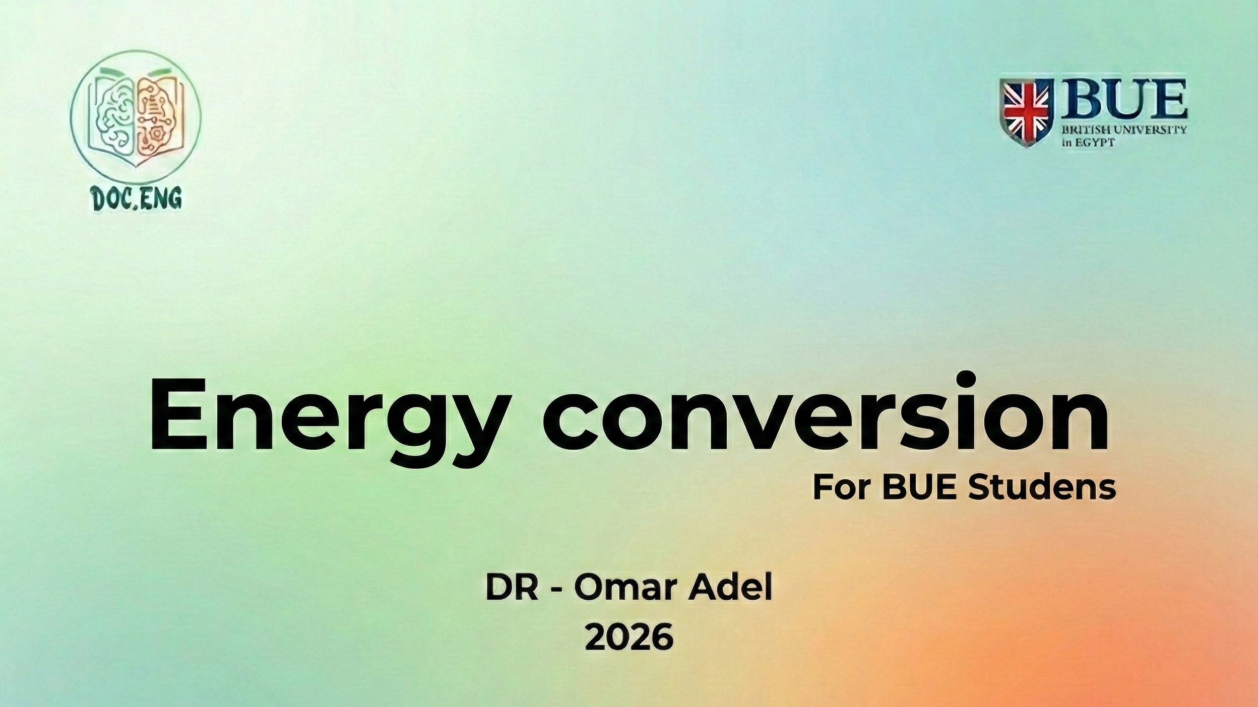 Energy Conversion