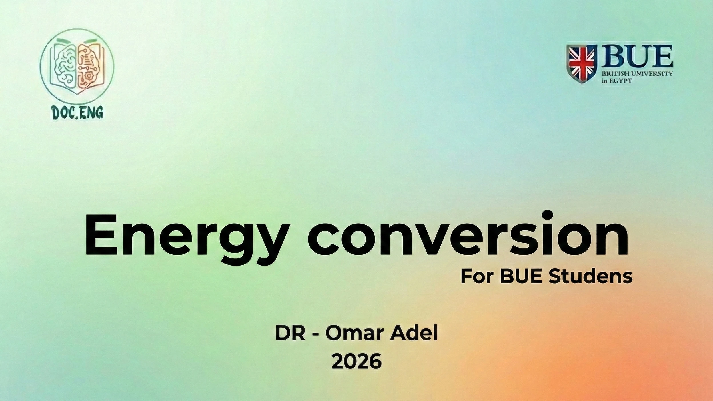 Energy Conversion