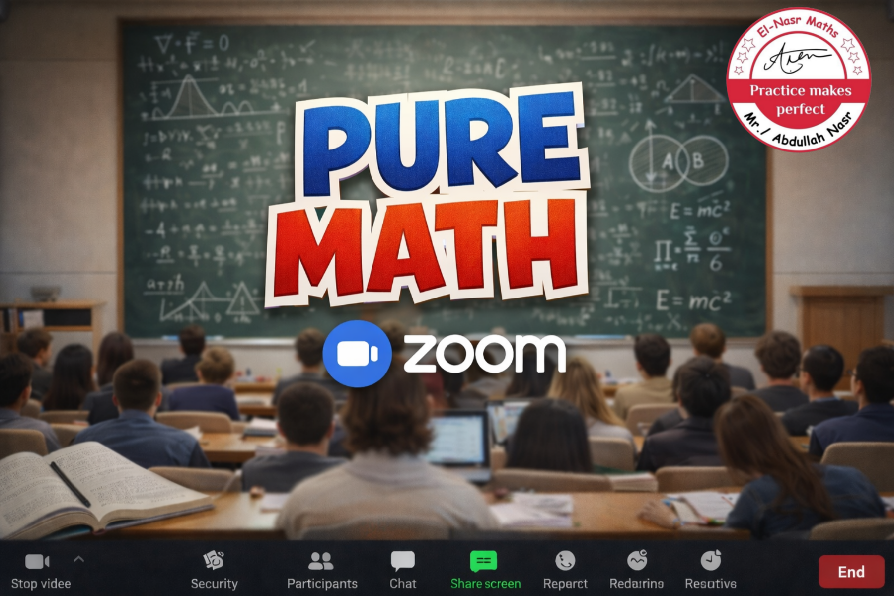 Zoom-Senior 2 PURE MATH-2ND TERM (زووم)