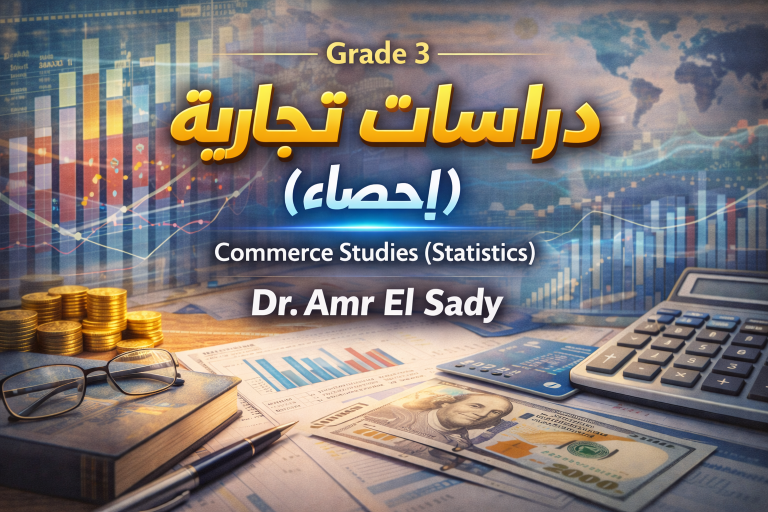 Grade 3 - دراسات تجارية باللغة العربية (احصاء)