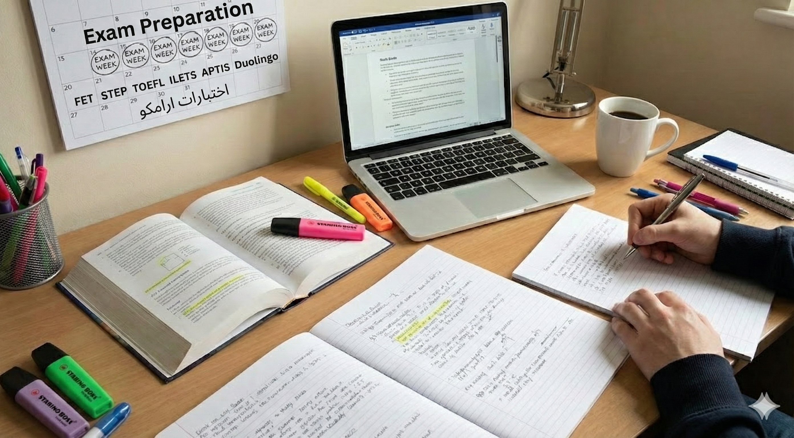 التحضير للإختبارات